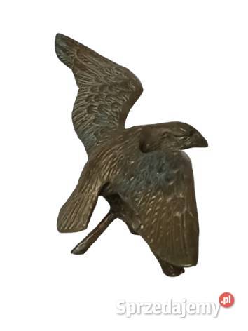 Mosiężna figurka ptaka na gałęzi Dekoracja Rzeszów