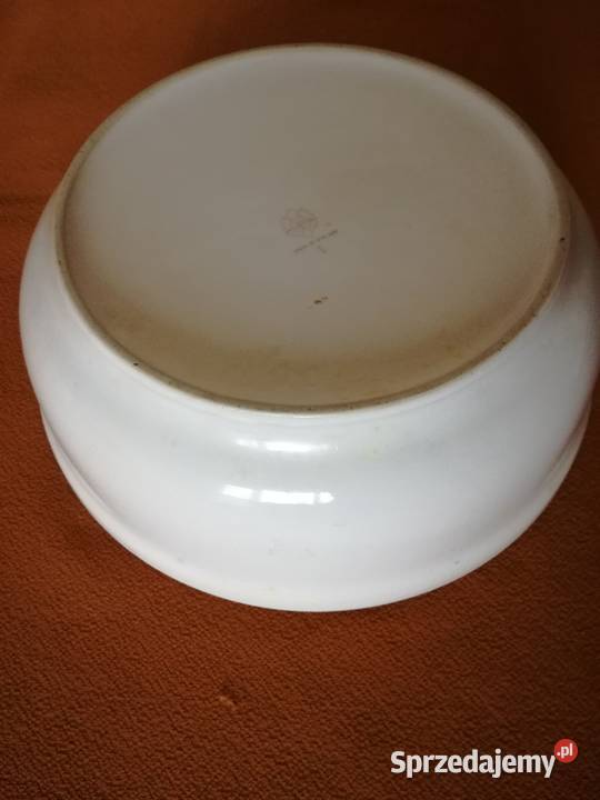 Miska ceramiczna PRL Pruszków średnica 23 biały Łódź