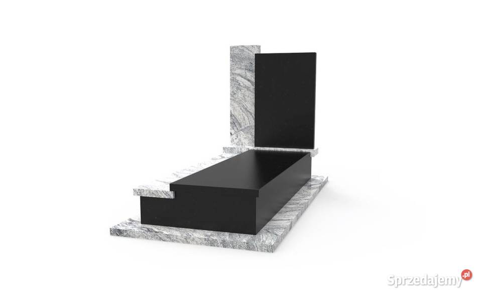 Nagrobek Granitowy Pojedynczy Premium Pomnik z