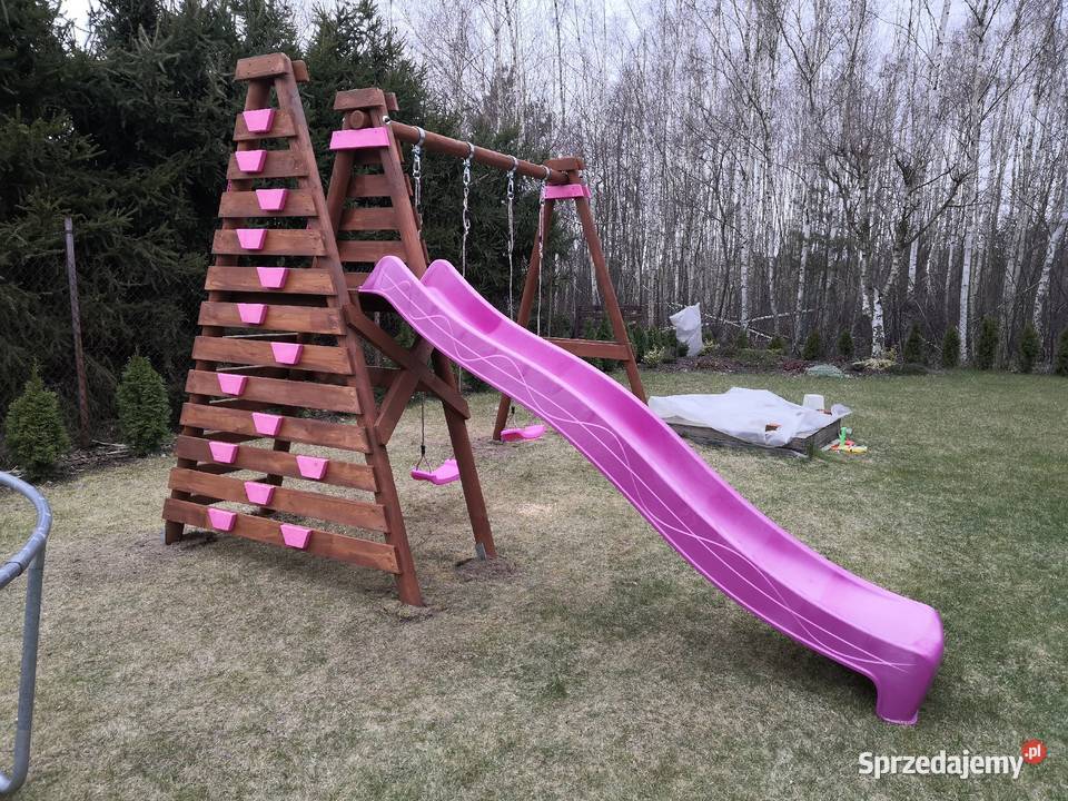 Plac zabaw dzieci huśtawki ślizgi Kawnice