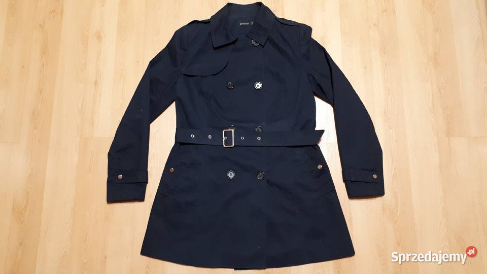 Płaszcz damski granatowy Stradivarius rozmiar L Stradivarius śląskie