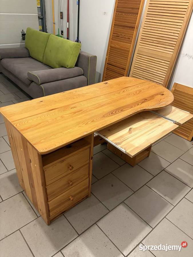 Biurko sosnowe lite drewno lubuskie Gorzów Wielkopolski
