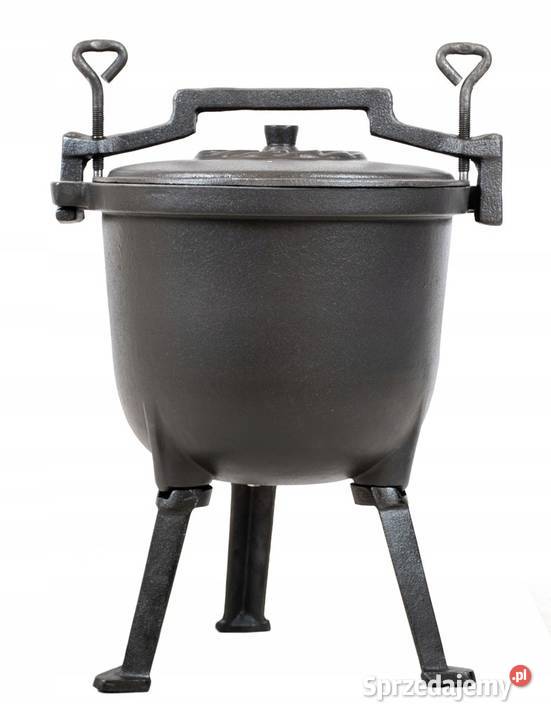 KOCIOŁEK ŻELIWNY GARNEK MYŚLIWSKI EMALIOWANY 4L małopolskie