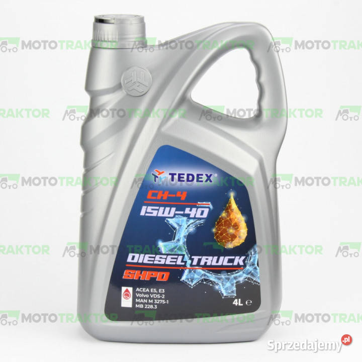 OLEJ TEDEX SHPD 15W40 4L nieuszkodzony Łążynek sprzedam