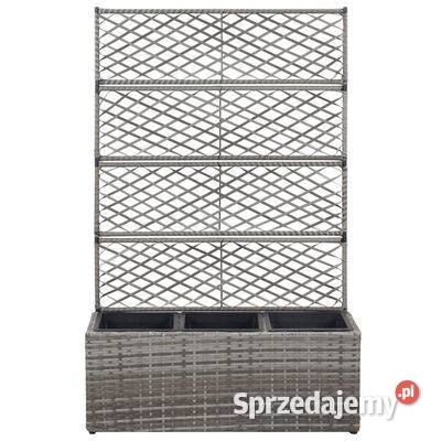 vidaXL Donica z kratką i 3 wkładami 83x30x130 Warszawa