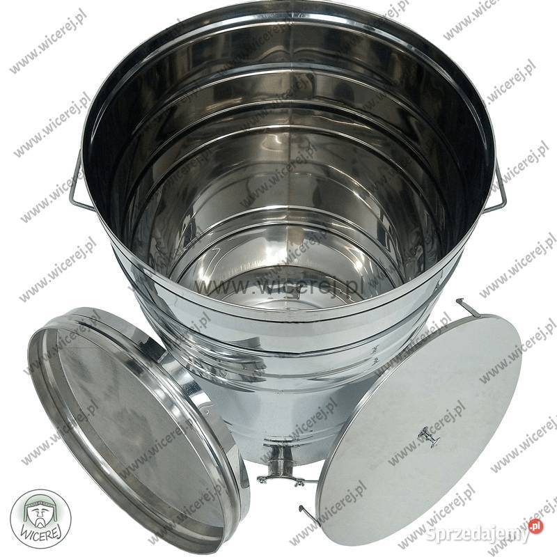 Nierdzewny Odstojnik na miód 150L z Sitem i Jaśliska