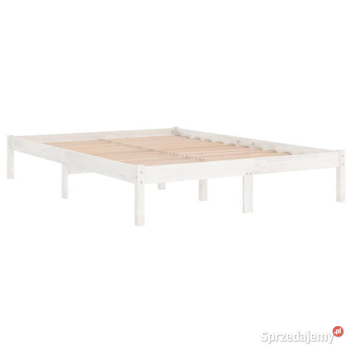 Rama łóżka biała lite drewno sosnowe 140 x 200 Warszawa sprzedam