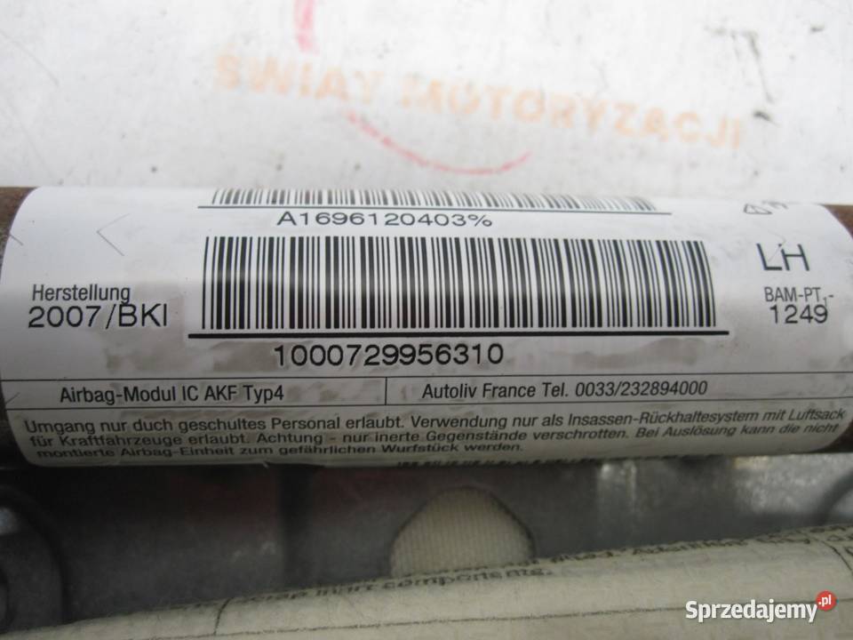 MINI CLUBMAN I COOPER S R55 AIRBAG kurtyna lewa Kielce