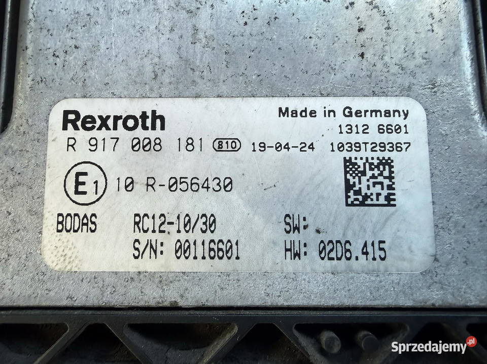 Sterownik Bosch Rexroth BODAS RC121030 Toyota 8 Działoszyn sprzedam
