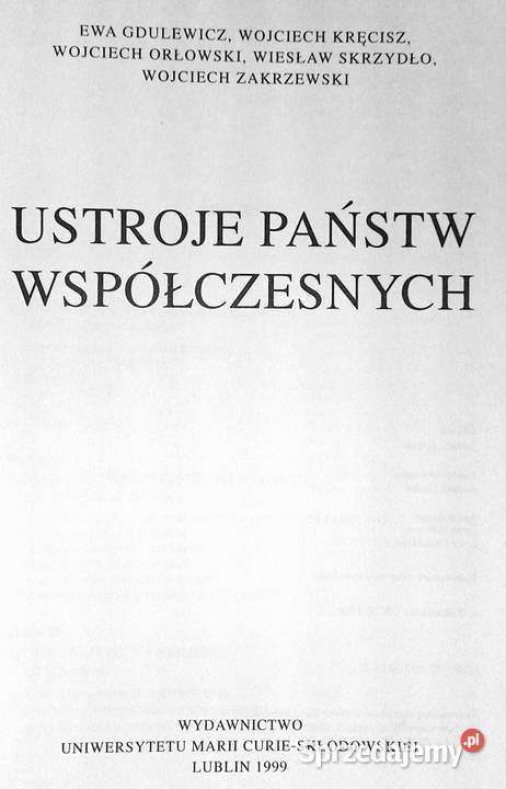 Ustroje państw współczesnych Ewa Gdulewicz i lubelskie Chełm