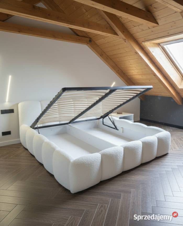 Łóżko tapicerowane 160x200 z pojemnikiem Wieliczka