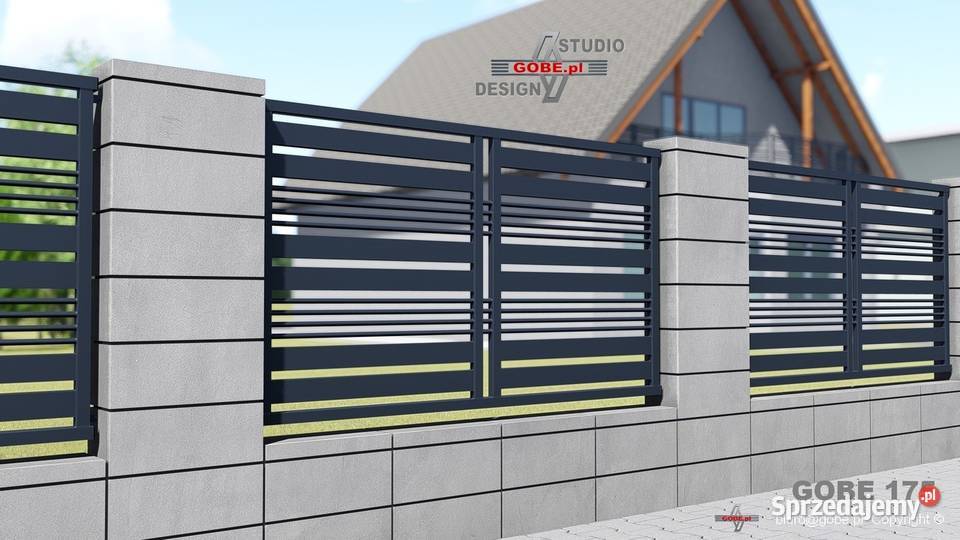 Przęsła nowoczesne ogrodzenia panelowe bramy Gliwice