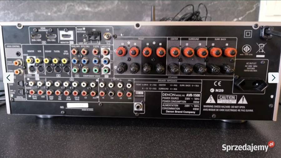 Amplituner Denon AVR1508 Super Okazja Pozostałe Szprotawa