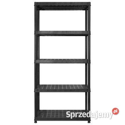 vidaXL Regał 5poziomowy czarny 170x40x185 Półki Warszawa