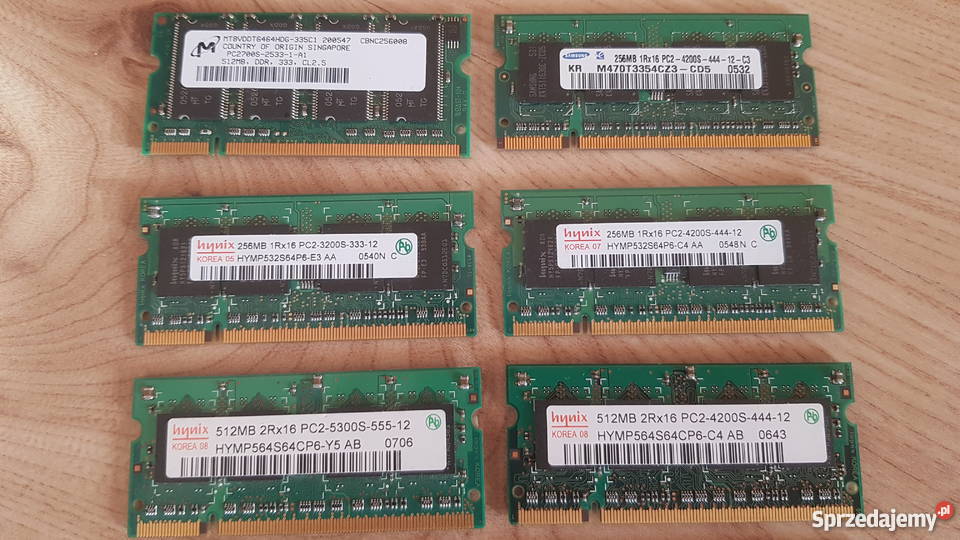 Zestaw pamięci do laptopa laptopów DDR2 DDR 2 Warszawa