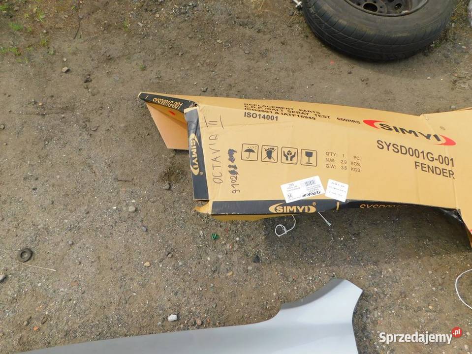 octavia II błotnik lewy kolor 9102 nowy WYSYŁKA Żory