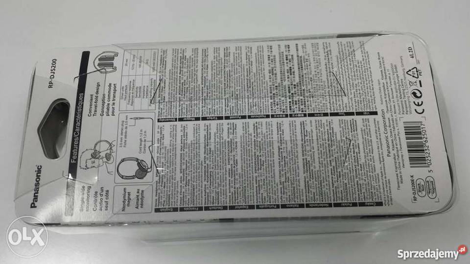 Nowe Słuchawki Panasonic RP DJ 200 Skierniewice