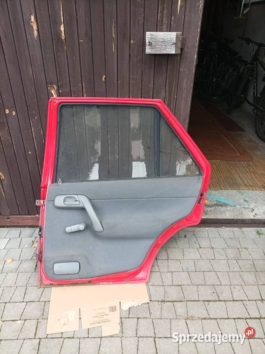 Skoda Felicia drzwi czerwień rajdowa Katowice