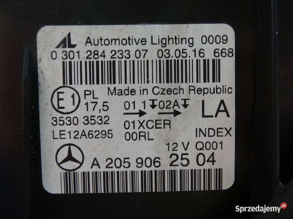 lampa reflektor lewy mercedes c klasa w205 Niemodlin