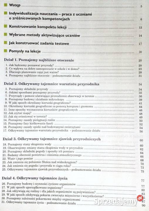 Tajemnice przyrody 4 Pomysły na lekcje Praca sprzedam