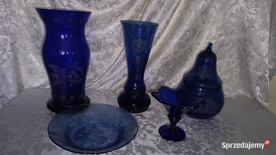 szkło niebieskie okazja Chorzew