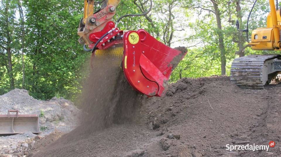 Łyżka przesiewająca do koparki 1020 ton torf śląskie Rybnik
