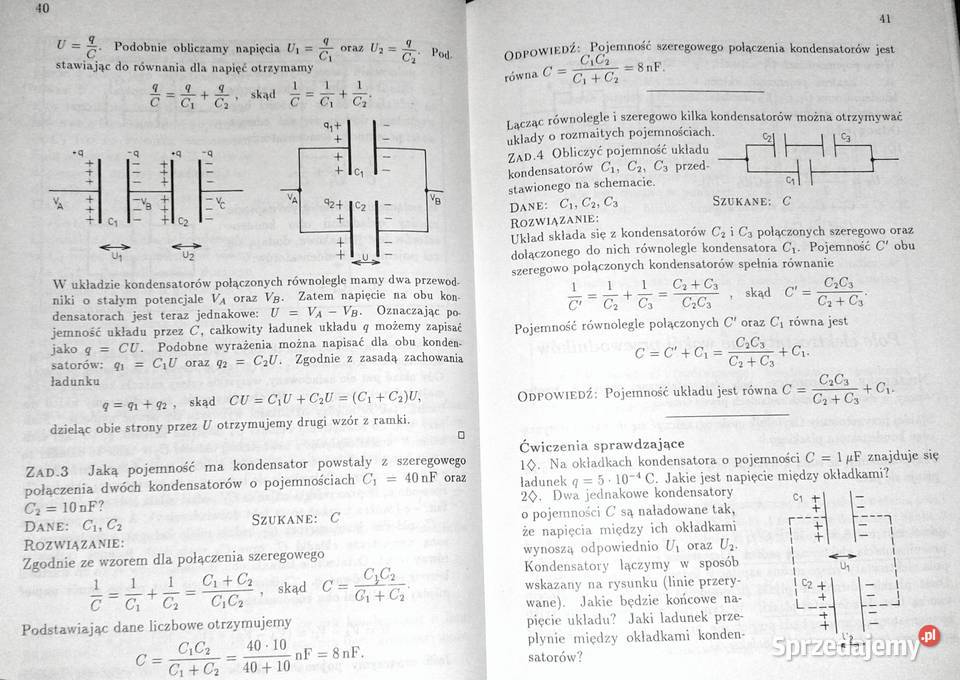 rozwiązywać zadania z fizyki Elektryczność sprzedam
