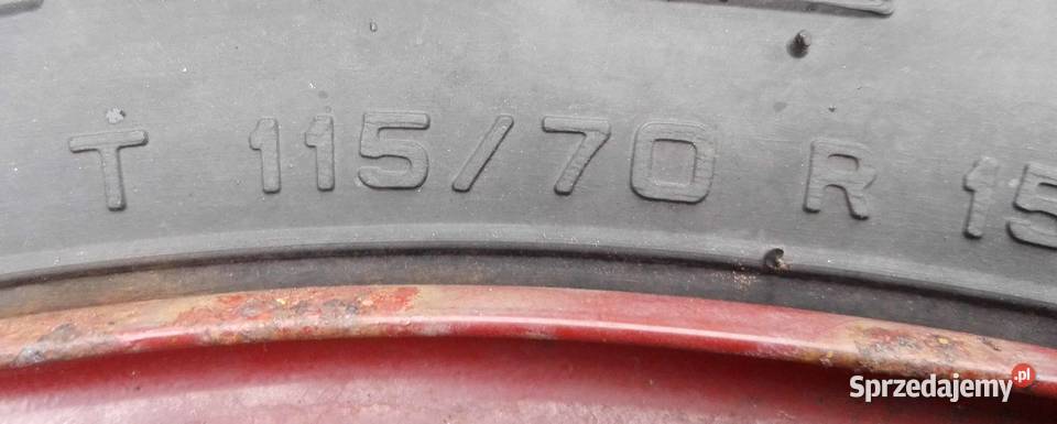 Koło dojazdowe dojazdówka T 11570 R 15 Pirelli Rozmiar 15" Kluczbork