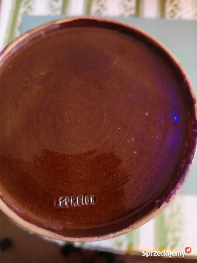 Piękny Wazon z brzowej ceramiki FOREIGN Vintycz Pozostałe mazowieckie Warszawa sprzedam