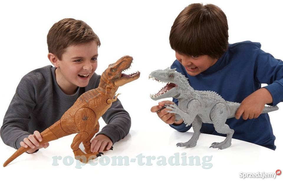 Duży Dinozaur TYRANOZAUR Interaktywny Dźwięk 4 lata+ Figurki