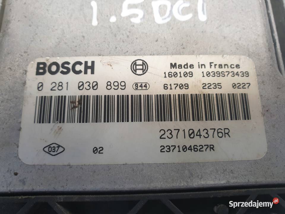 Renault Clio IV 15 DCi STEROWNIK SILNIKA osobowe Rudka