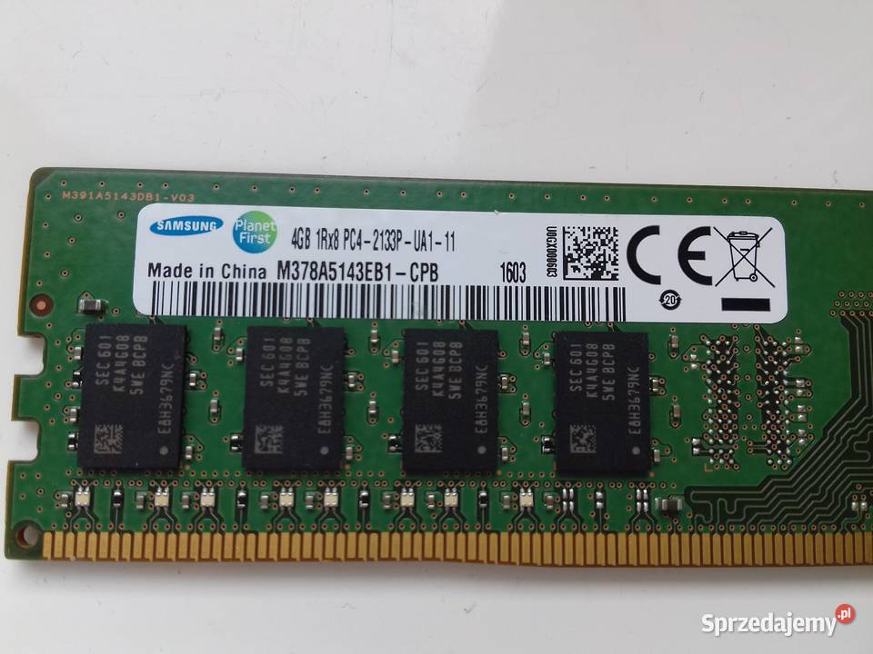 2x Samsung DDR4 2x4GB8GB niesprawny 2133MHz CL15 Bydgoszcz