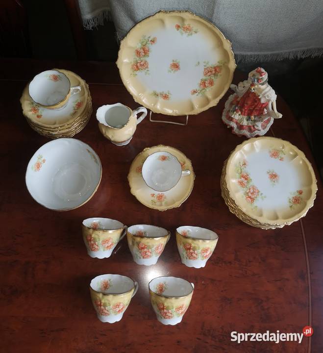 Secesyjny serwis na 6 osób sygnatura numeryczna Antyki, Sztuka, Kolekcje pomorskie Gdańsk