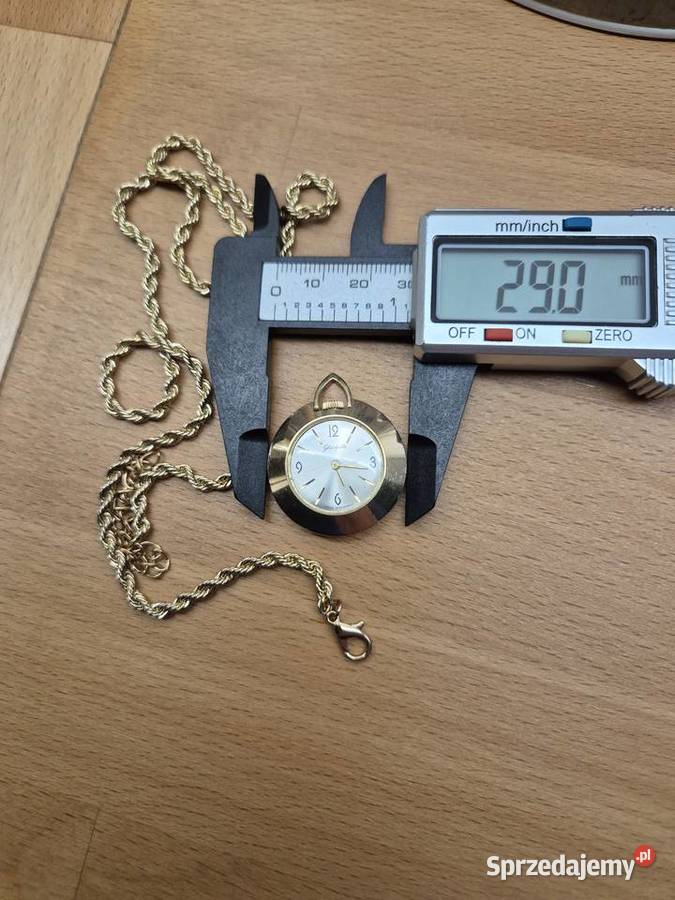 Damski zegarek wisiorek Glashuttenaszyjnik Chorzów