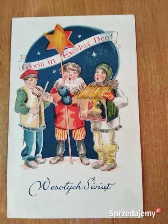 Kartka świąteczna PRL Wałbrzych