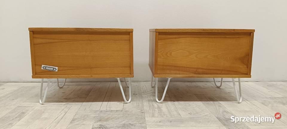 szafki nocne nakastliki drewniane vintage design Radomsko
