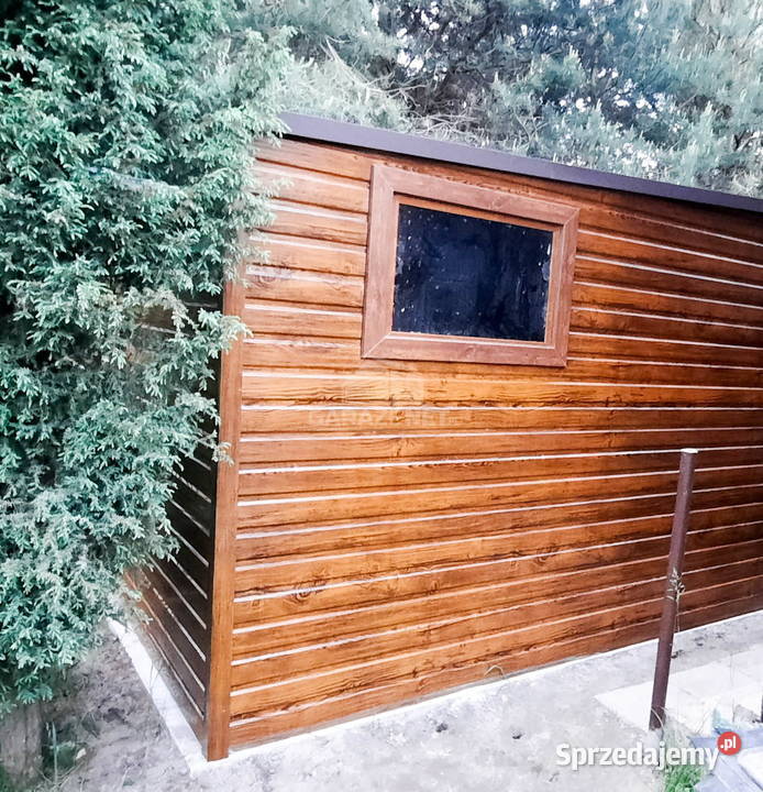 SCHOWEK DOMEK OGRODOWY 3m x 4m SPAD TYŁ BRAMA