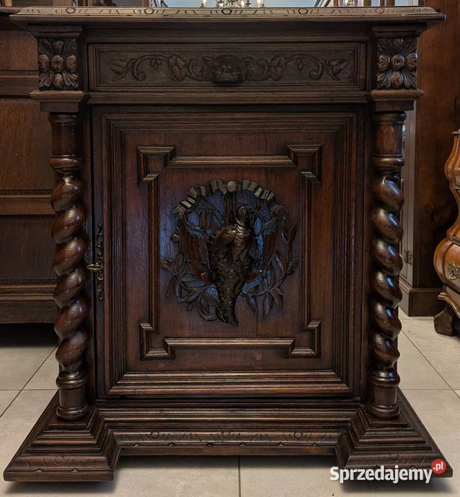 Piękna komodaszafka neorenesans dąbsklep Dąbrowa Meble Dąbrowa Górnicza