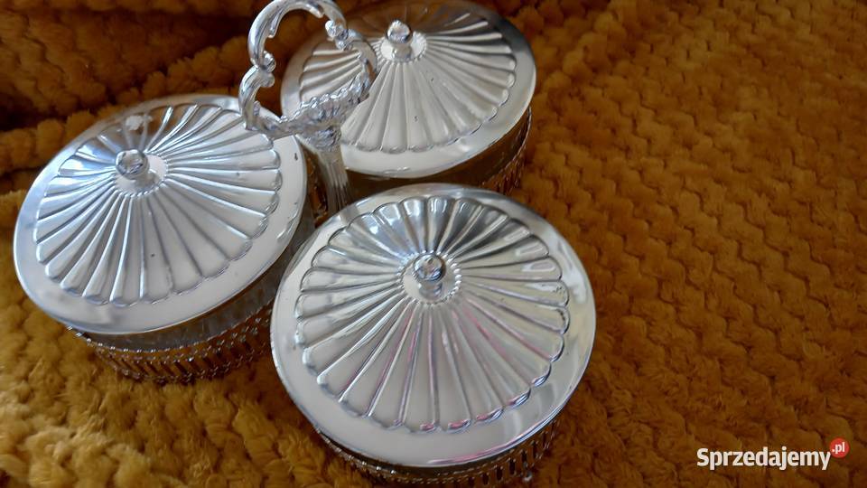 Paterakabaret kryształ srebrzony Warszawa sprzedam