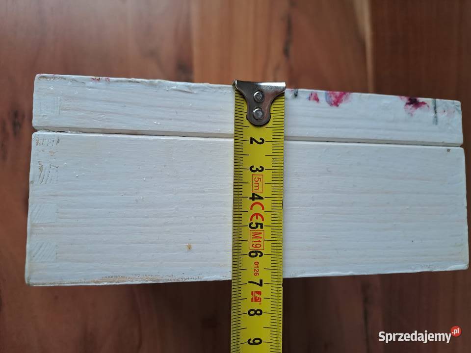 Ręcznie malowane drewniane pudełko na biżuterię Pozostałe Warszawa