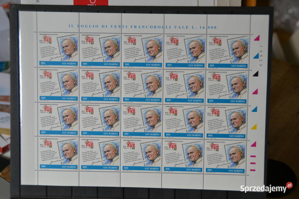 Znaczki Papież Jan Paweł II San Marino II Ks Chr Sobótka