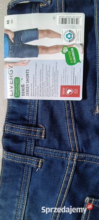 LIVERGY spodenki bermudy jeansowe męskie z Ełk