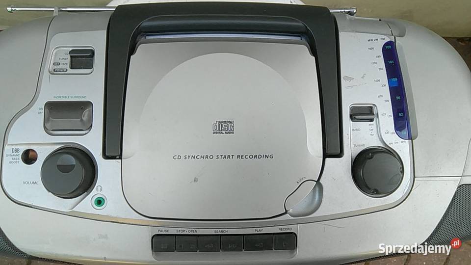 PHILIPS CD Radio Cassette Recorder AZ 1202 Radom