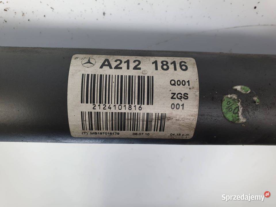 WAŁ NAPĘDOWY MERCEDES EKLASA W212 A2121816 Lipno