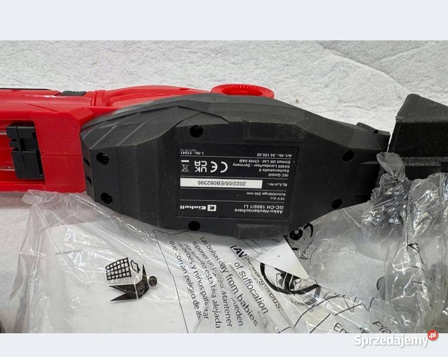 Nożyce elektryczne akumulatorowe Einhell 55 18 V śląskie Bielsko-Biała