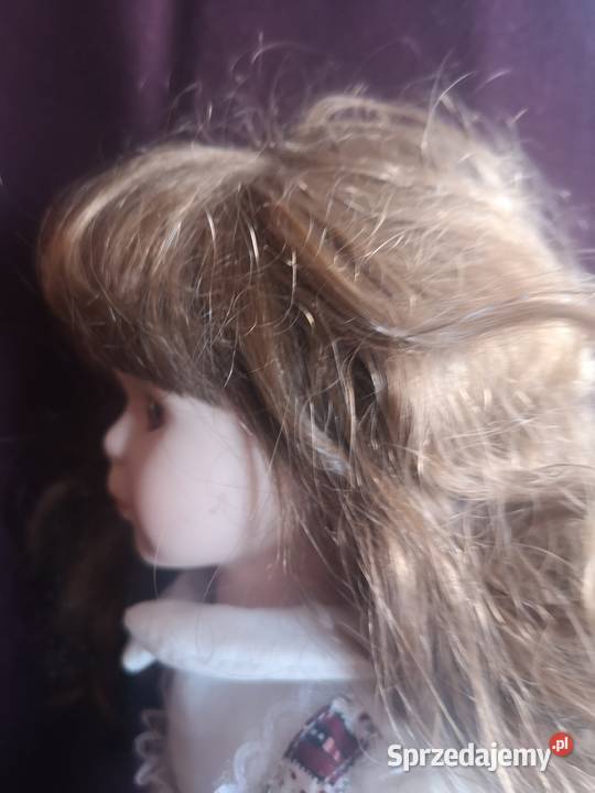 Lalka kolekcjonerska w sukience w paski Gdańsk