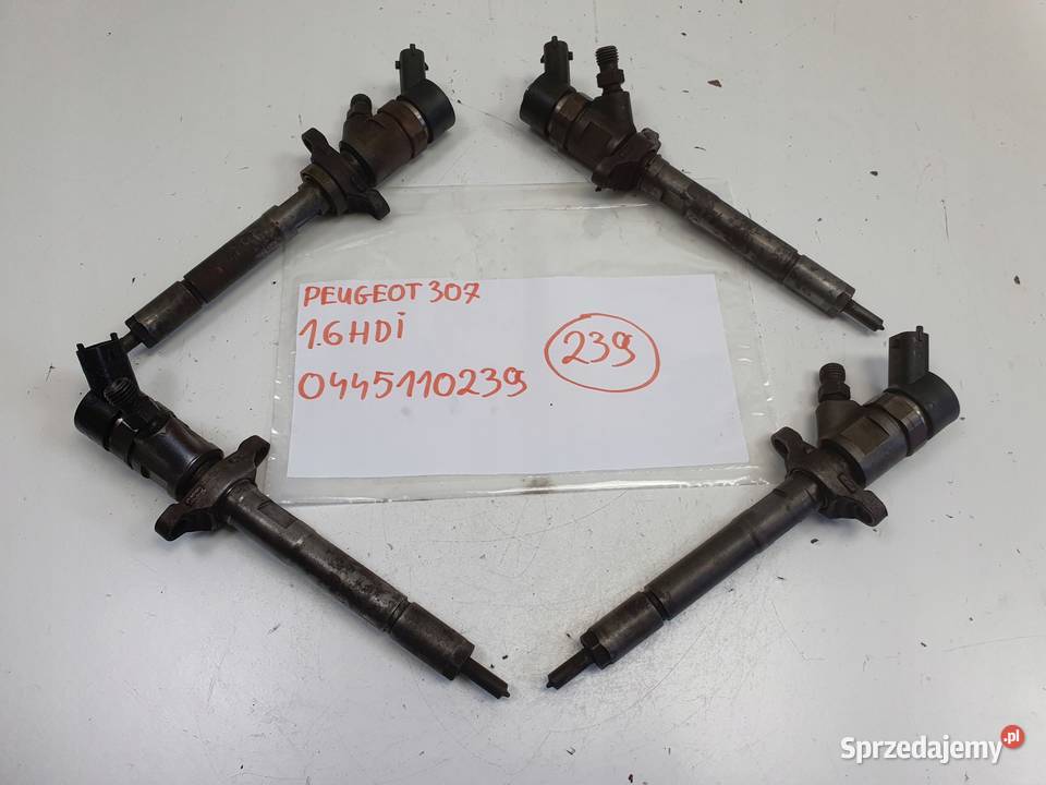 WTRYSKIWACZ Peugeot 307 16 HDI wtrysk 0445110239 osobowe lubelskie Chełm