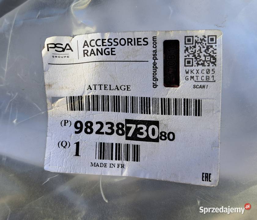 9823873080 Mocowanie haka holowniczego Berlingo dostawcze Mielęcin
