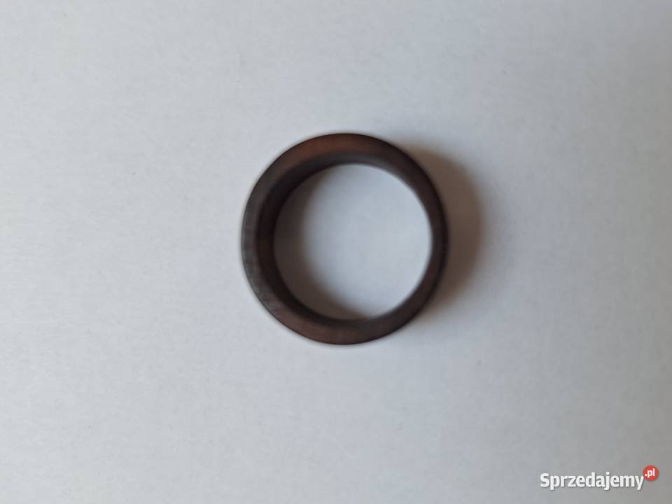 Drewniany pierścionek obrączka z oczkiem piękny Gdańsk
