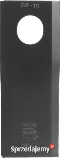 Nożyk kosiarki rotacyjnej lewy 126x47x4 mm Kamionna